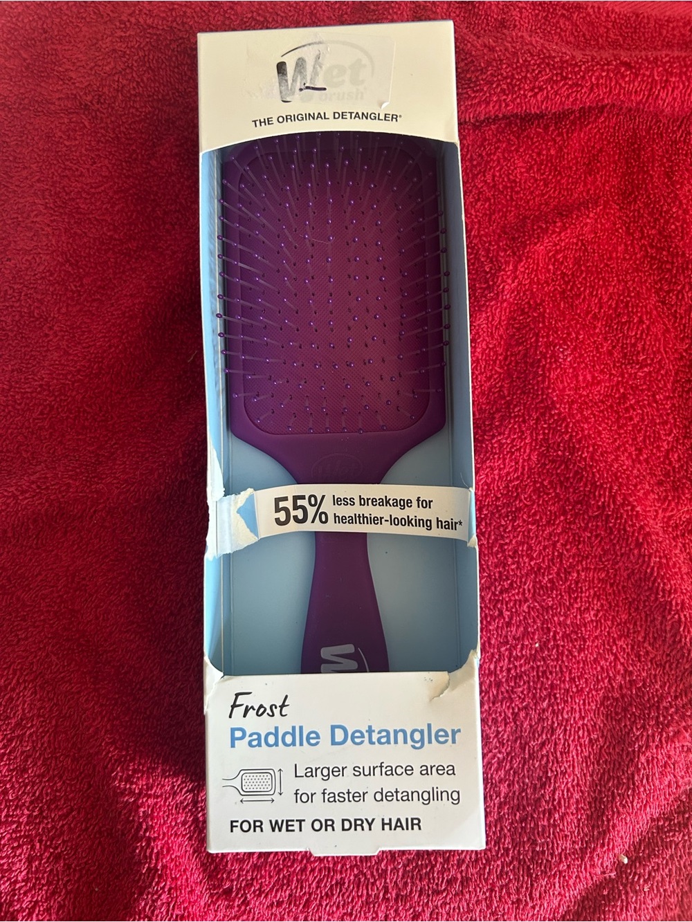 WetBrush Frost Paddle Detangler Hair Brush - Purple